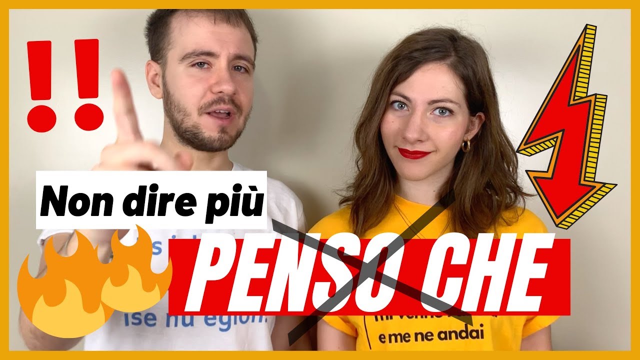 SMETTILA di dire: Penso che. - Vuoi una CERTIFICAZIONE di Italiano Usa queste ALTERNATIVE!
