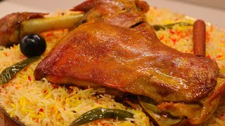 طريقة طبخ مندي اللحم في البيت بطريقه سهله مع الرز النثري والسحاوق
