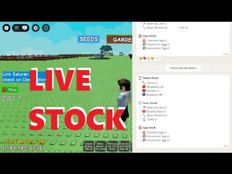 🔴 LIVE STOCK - 🌱 Grow A Garden Roblox Indonesia