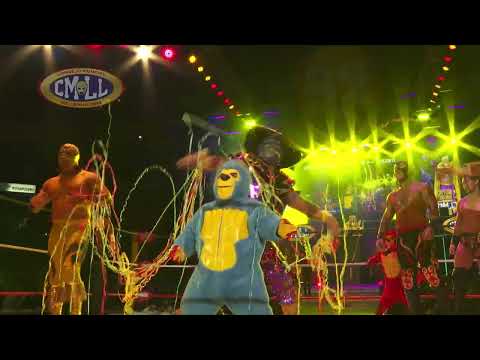 CMLL - YUTANI-VEGAS DEPREDADOR-VILLANO III JR. VS EL AUDAZ-F...