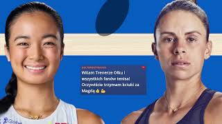 MIAMI 🎾Alexandra EALA - Magda LINETTE mecz !🎾Live, Chat, Emocje