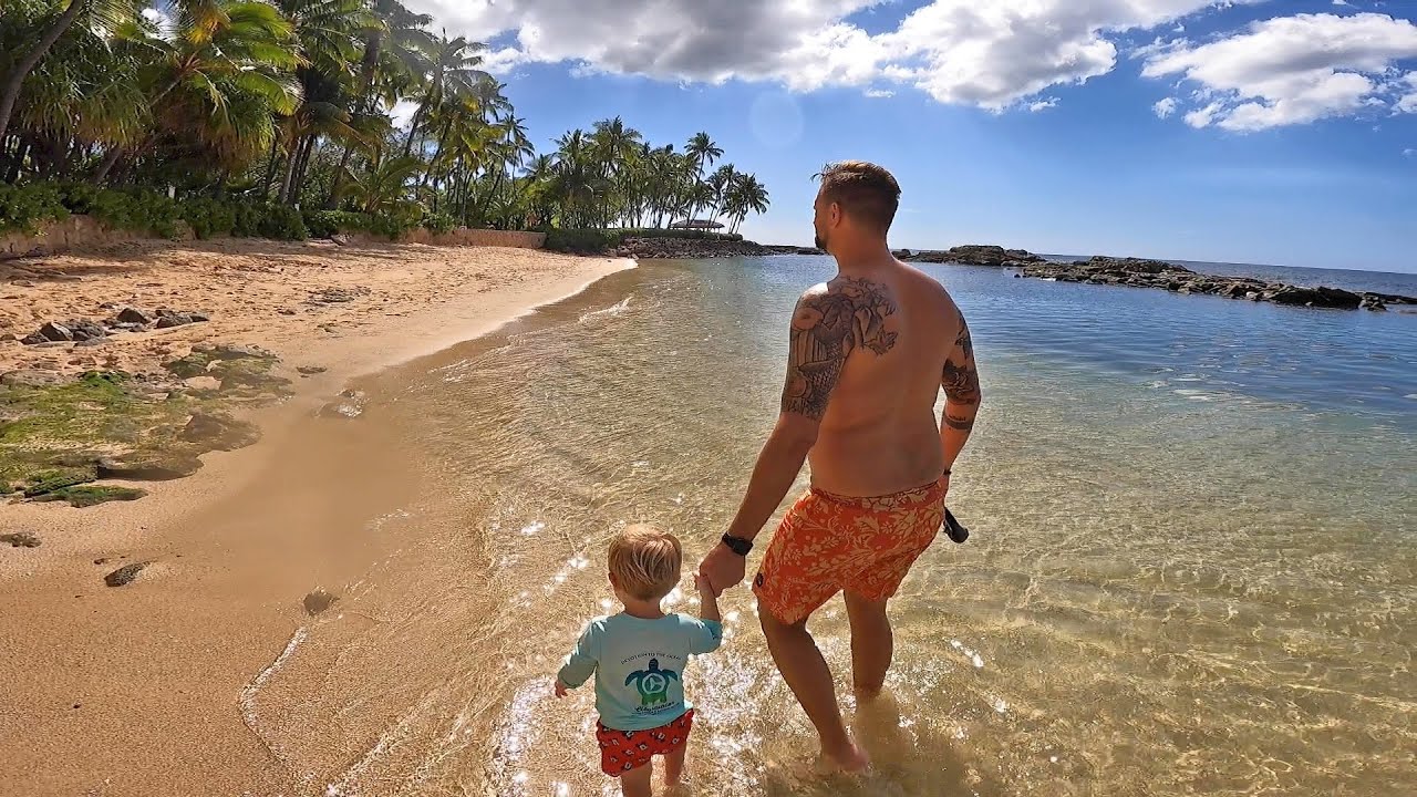 We Went To Secret Beach & Paradise Cove In Oahu! Our Last Full Day At Disney's Aulani Resort! The Tim Tracker