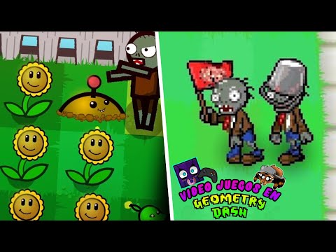 !PLANTAS VS ZOMBIES EN GEOMETRY DASH! 🌻🧟‍♂️ #Shorts #GeometryDash #PlantasvsZombies