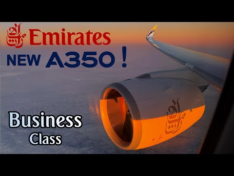 Emirates first Airbus A350 !  BUSINESS CLASS -  🇦🇪 Dubai - Edinburgh 🇬🇧  [FULL FLIGHT REPORT]