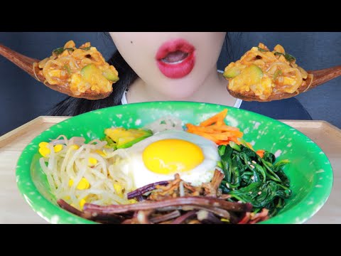 ASMR RAW CRAB MEAT BIBIMBAP MUKBANG