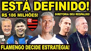 ESTÁ DEFINIDO! FLAMENGO JÁ TEM JEITO PARA CONTRATAR CENTROAVANTE! FILIPE LUIS RESPALDADO NO CARGO E+