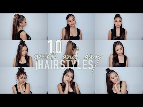 10 Simple Quick and Easy Hairstyles | Koleen Diaz