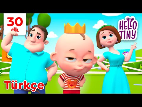 Yarışma şarkısı 🤼‍♀️👑 | Bebekler için şarkılar | Hello Tiny Türkçe