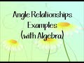 Angles, Equations, and Problem Solving
