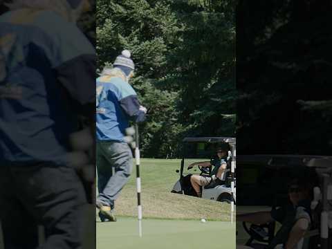 I like BIG putts ?? PT2 #hotdoghans #ski #golf #shorts