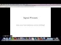 Understanding Signal Phrases in Writing