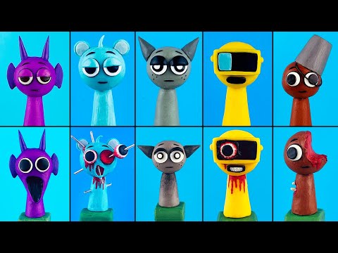 Making SPRUNKI   INCREDIBOX with CLAY part 3