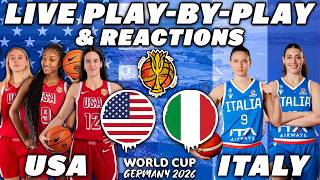 Team USA vs Italy | FIBA World Cup Tournament | Live Play-By-Play & Reactions