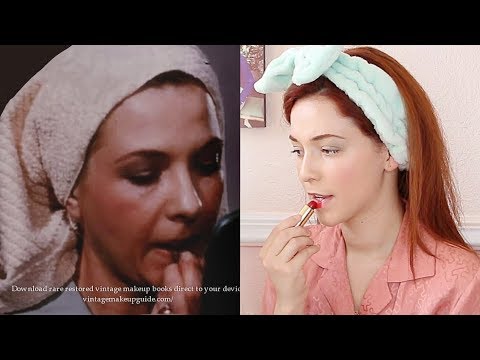 I Tried Following a REAL 1950's Makeup Tutorial