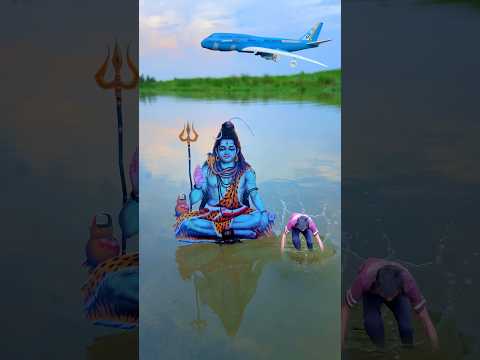 Bholenath amazing videography with airplane โ๏ธ #creative #videography #mahadev #sawan #shorts