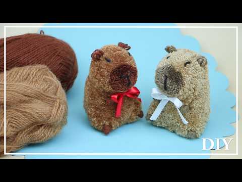 Милая Капибара из ниток 🧶 Дети счастливы такому подарку! Yarn Capybara making ❤ DIY NataliDoma