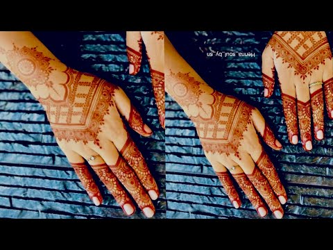 Henna Day | Henna Hand Tattoo - Brown Mehendi