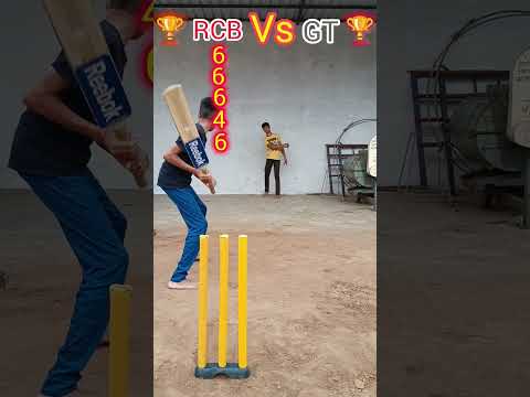 RCB versus GT 1st match 6 ball short pitched  challenge