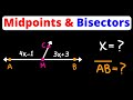 Midpoints and Segment Relationships