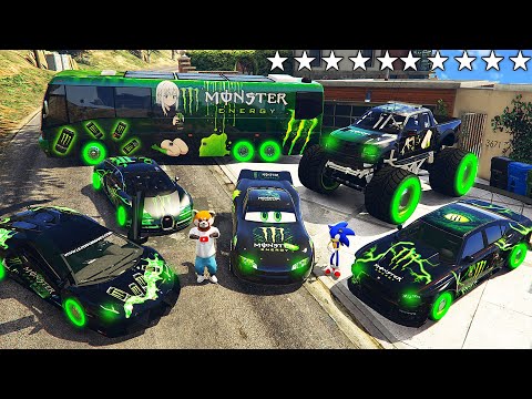 Я УГНАЛ МОДИФИЦИРОВАННЫЕ ТАЧКИ Monster С СОНИКОМ ИЗ РЕАЛЬНОЙ ЖИЗНИ В ГТА 5