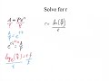 Solving Exponential Functions for Rate