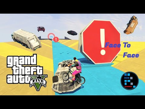 GTA V | Funny Face To Face Parkour With RON