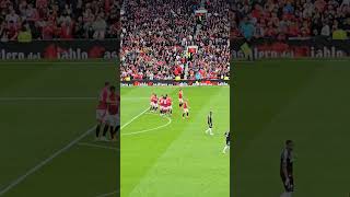 Manchester United 1st goal celebration against Aston Villa 2025 #premierleague #lastmatch #Amad