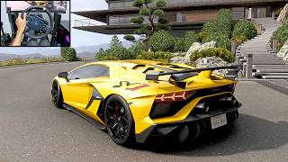 760HP Lamborghini Aventador SVJ - Forza Hortizon 6 | Logitech RS50 gameplay
