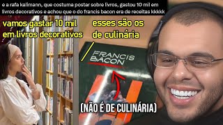 RAFA KALIMANN É CRITICADA POR GASTAR MAIS DE R$10 MIL EM LIVROS “DECORATIVOS” E CONFUNDIR OS GÊNEROS