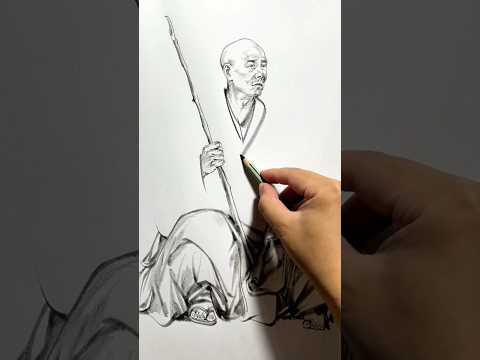 1 ASMR Drawing #pencildrawing #sketch #charcoaldrawing #learningsketch #5minutedrawing  #art