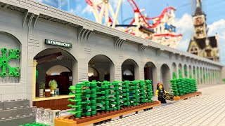 LEGO Amusement Park Train Station | Switch Track System | Platform Coverings