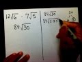 Multiplying and Simplifying Radicals