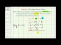 Determining Line Equations and Slopes