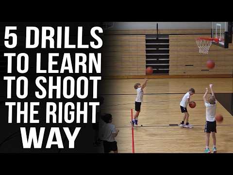 5 Beginner Basketball Shooting Drills |Teach Kids to Shoot the Right Way