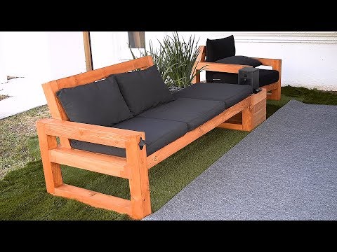 DIY Modern Outdoor Sofa