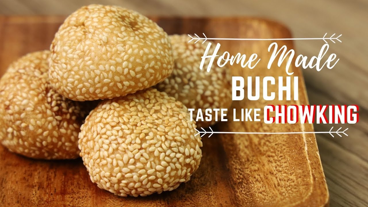 Home Made Buchi ( Sesame Balls ) with Red Bean Paste - Taste like Chowking