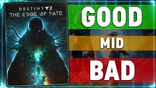 The Edge Of Fate Is... (REVIEW) | Destiny 2