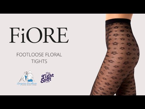Fiore Footloose Floral Tights | Matt Finish Patterned Tights
