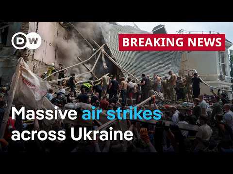 Russia launches massive air strikes across Ukraine | DW News
