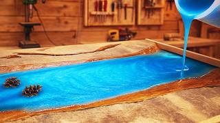 Mind-Blowing River Flows Through This Table. DIY a Simply Way