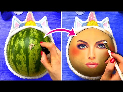 Bizarre Fruit Makeover you would like || We tested Viral Tik-Tok MakeUp Hacks and it was insane