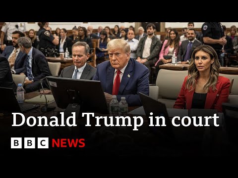 Donald Trump in court for second day of civil fraud trial - BBC News