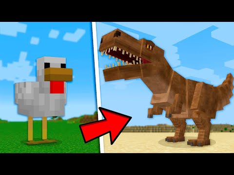 I remade every mob into Dinosaurs in Minecraft