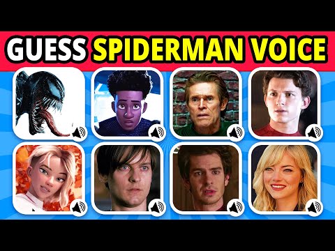 Can You Guess the Spiderman Character JUST by Their VOICE? 🕷️🔊