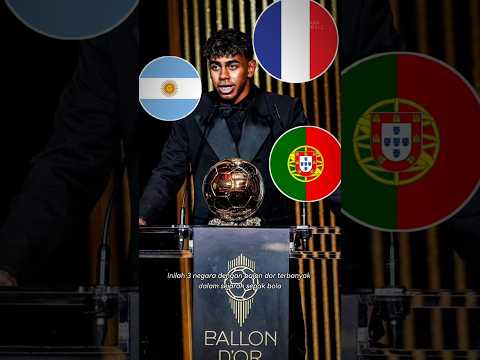 Siapa negara yang mempunyai Trophy Balon D'Or terbanyak?🤔