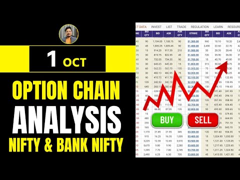 Option Chain Analysis 1 OCT | NIFTY BANK NIFTY Today | Nifty Option Chain Data | BankNifty Today