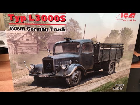 WWII German Truck Mercedes Benz L3000s от ICM 1:35. Часть 1