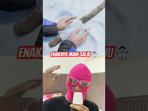 Serunya main salju โ๏ธ