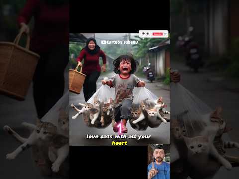 cute cat in plastic?#catlover #catvideos #cutecat