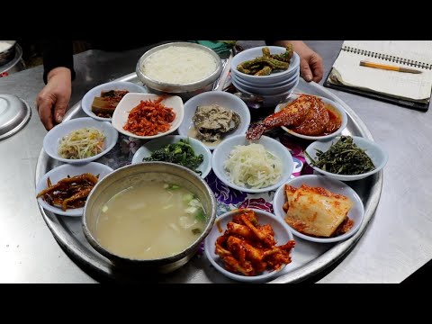 지하시장을 점령한 전설의 백반?! 점심에만 1,000인분 파는 미친 밥상 Korean street food